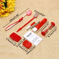 5sets orthodontic oral care kit tooth brush mouth mirror interdental brush dental floss oral cleaning tool teeth whitening suit