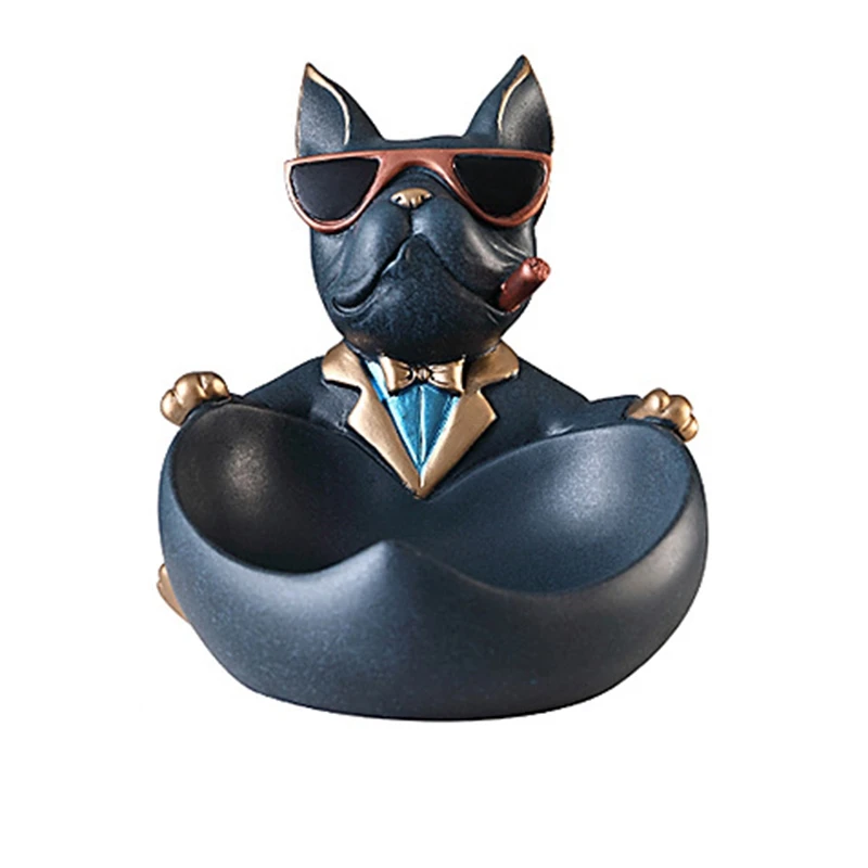 

Cool Dog Figurine Dog Statue Storage Box Home Decoration Ornamental Crafts Art Sculpture Home Decor Gift Decorative