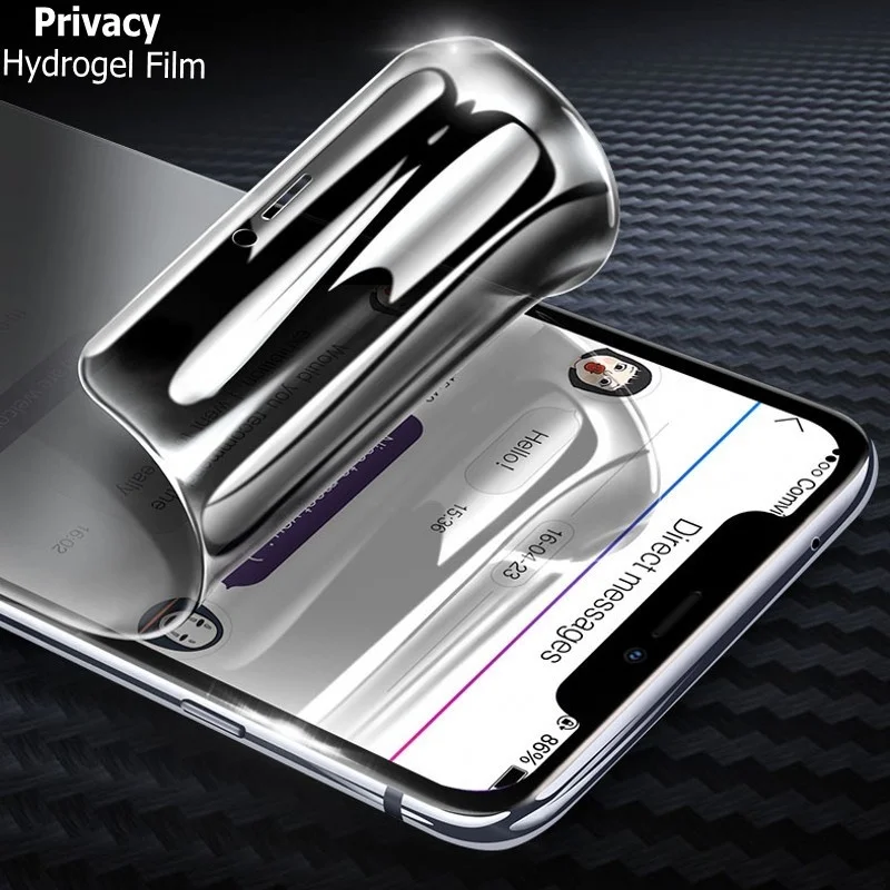 

Privacy Hydrogel Film For Iphone 11 Pro 7 8 Plus SE Peep Screen Protector For iPhone X XR XS Max 12 Pro Max Soft Protective Film
