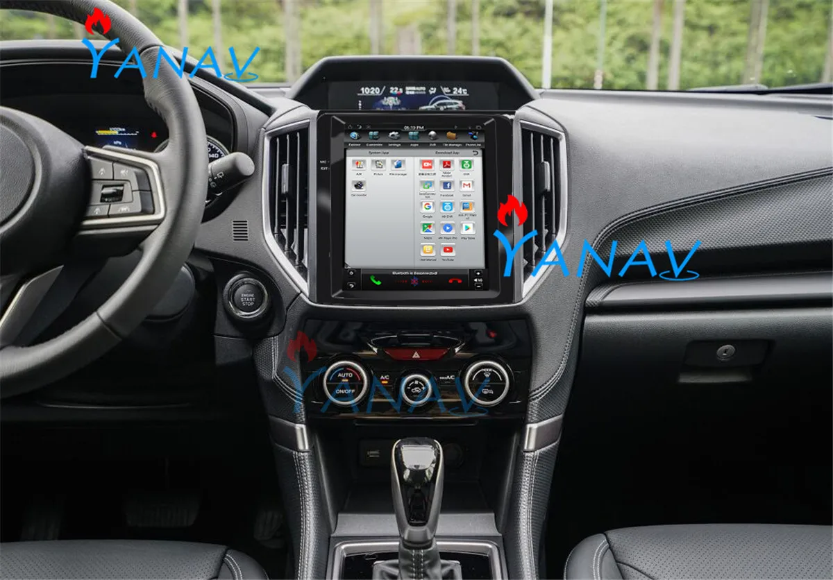 

10.4" PX6 Radio player multimedia player for-Subaru Forester XV 2018+ Tesla style HD vertical touch screen auto GPS navigation