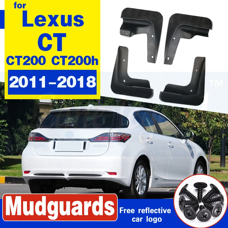 Mud Flaps For Lexus CT 200 200h 2011-2018 Mudflaps Splash Guards Front Rear Flap Mudguards Fender CT200h 2012 2013 2014 | Автомобили и