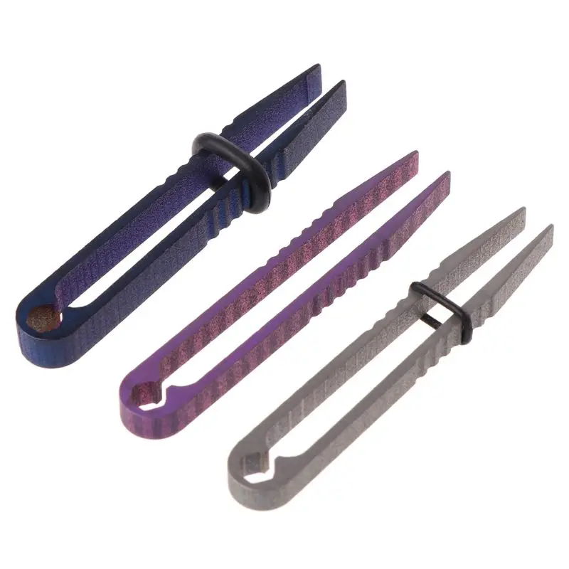 Титановый Пинцет TC4 Ti EDC зубчатый зажим зажимной карман для гаджетов