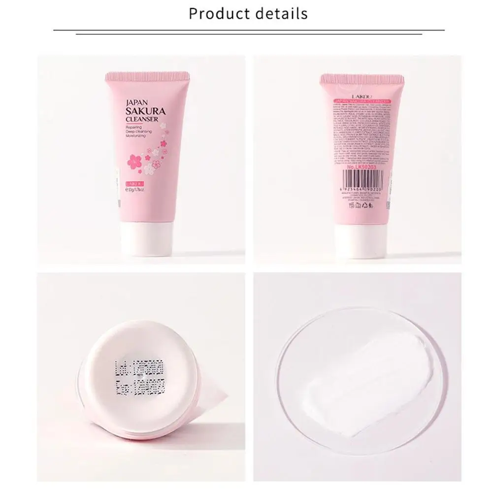 

50g Sakura Cleanser Essence Deep Cleansing Care Oil Control Ance Treatment Blackhead Removal Moisturizing Skin Care Products