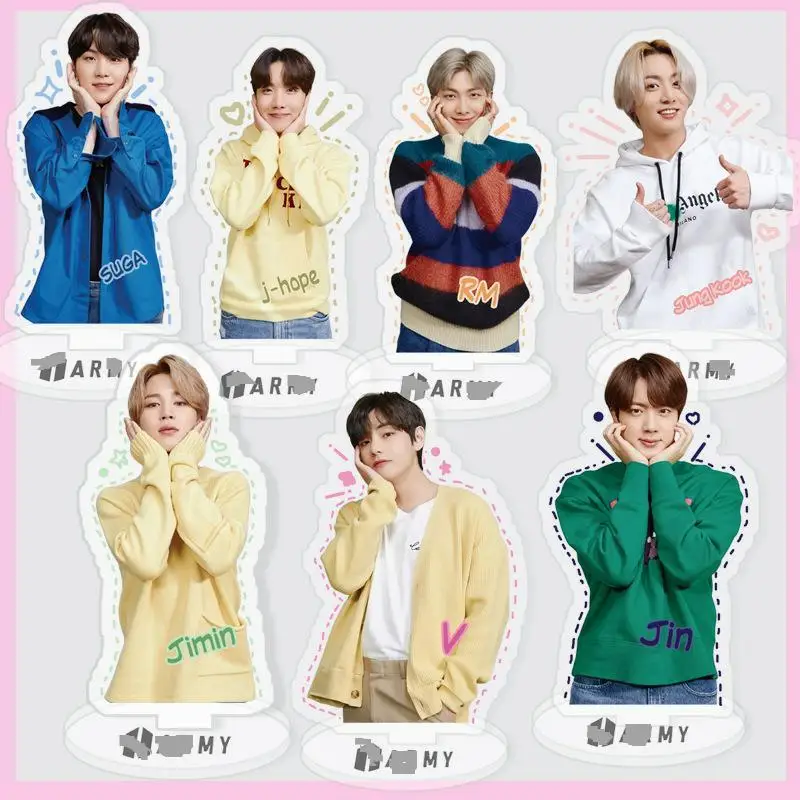 

KPOP Bangtan Boys PERMISSION TO DANCE Acrylic Action Figure Model Desktop Decoration Cosplay gift JIMIN V SUGA JK JIN collection