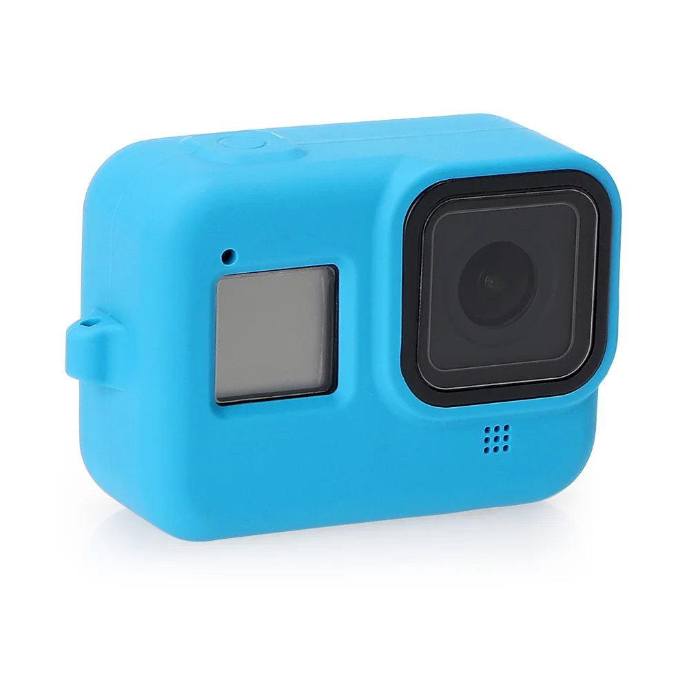 Пылезащитный силиконовый чехол с ремешком для камеры Gopro hero 8 black защитный из