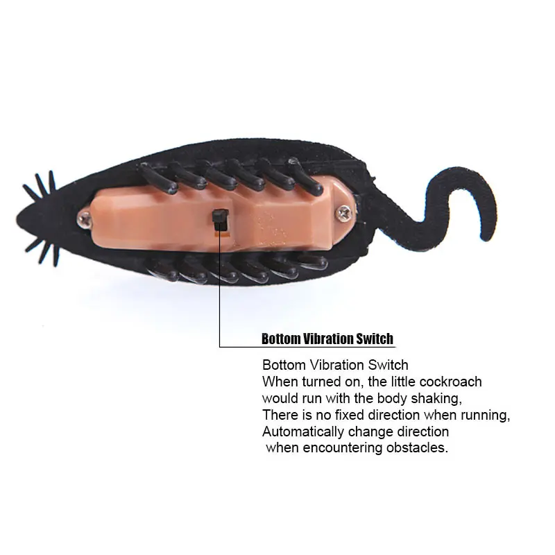 

Electronic Trick-Playing Toy Simulation Insect Crawl Cockroaches/ Mouse Vibration Toys @ AN88
