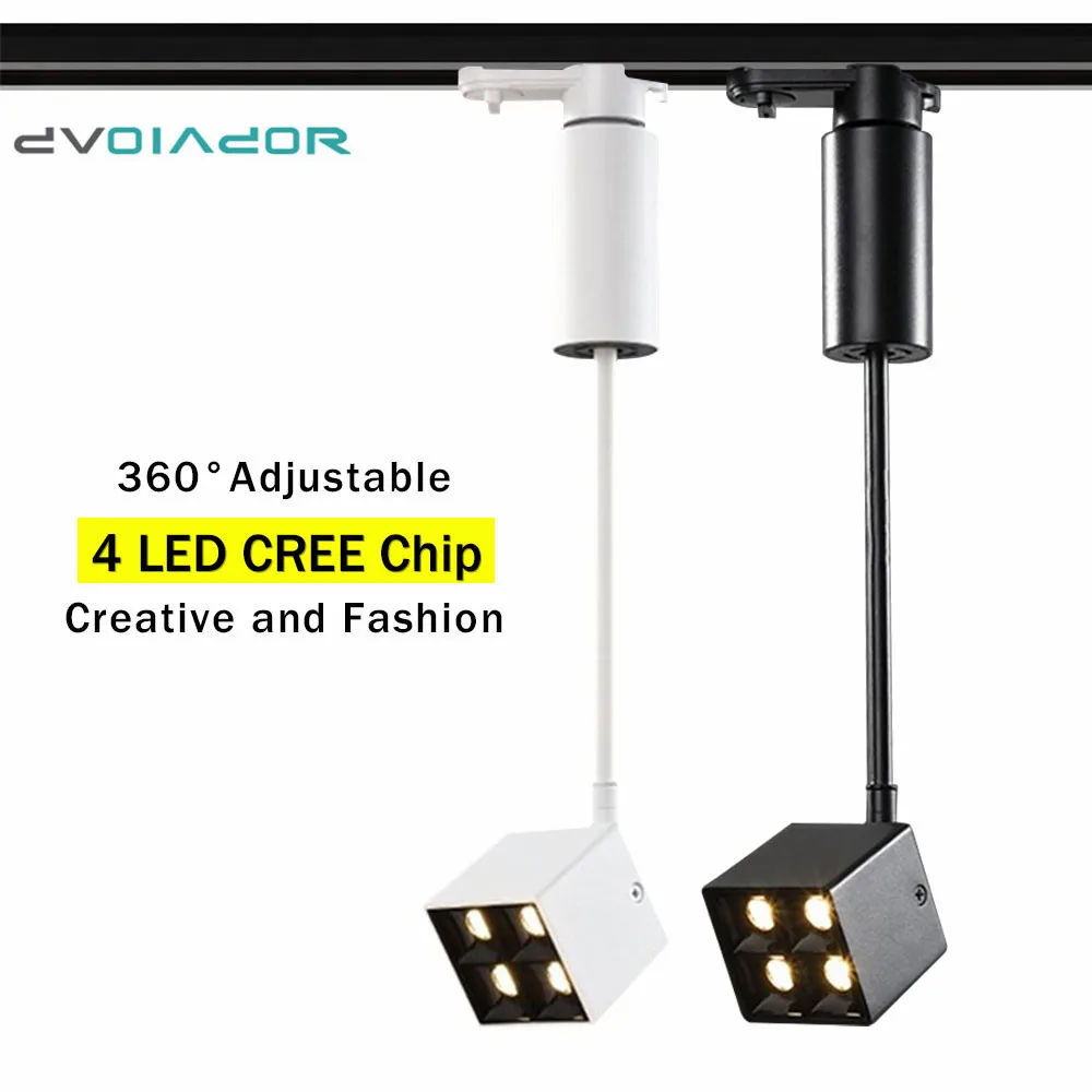 Светодиодная лампа для трека светильник рельсовый алюминиевый светодиодный