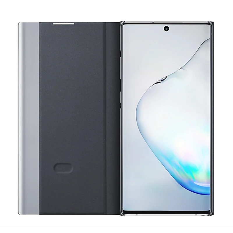 Samsung-funda de tel&eacute;fono Original con tapa para Galaxy Note 10, Note 10 Plus, 5G, Note 10 +, funda protectora con espejo-5