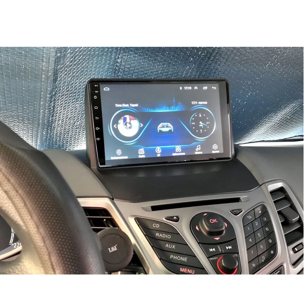 4G LTE Android 10 1 автомобильный DVD GPS плеер для ford FIESTA 2009 2017 автомобильное радио стерео