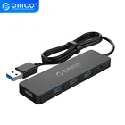 ORICO 4 порта USB 3,0 концентратор Высокоскоростной 5 Гбитс USB разветвитель OTG адаптер с портом питания Поддержка порта 12 ТБ HDD для Mac OS PC ноутбука