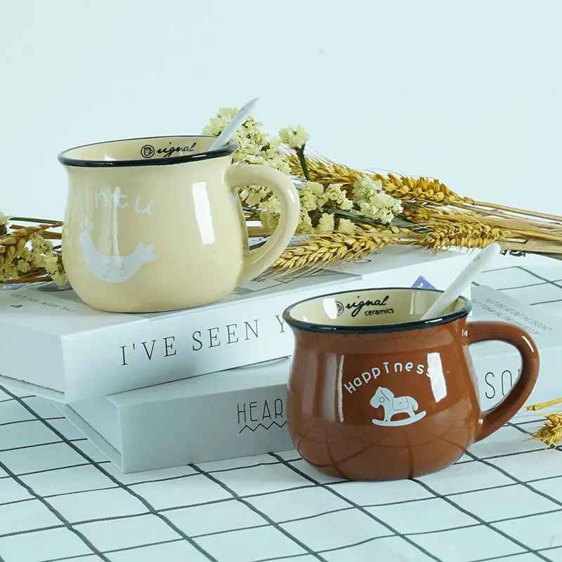 Кружка для питьевой воды Корейская версия Симпатичная керамическая кружка с