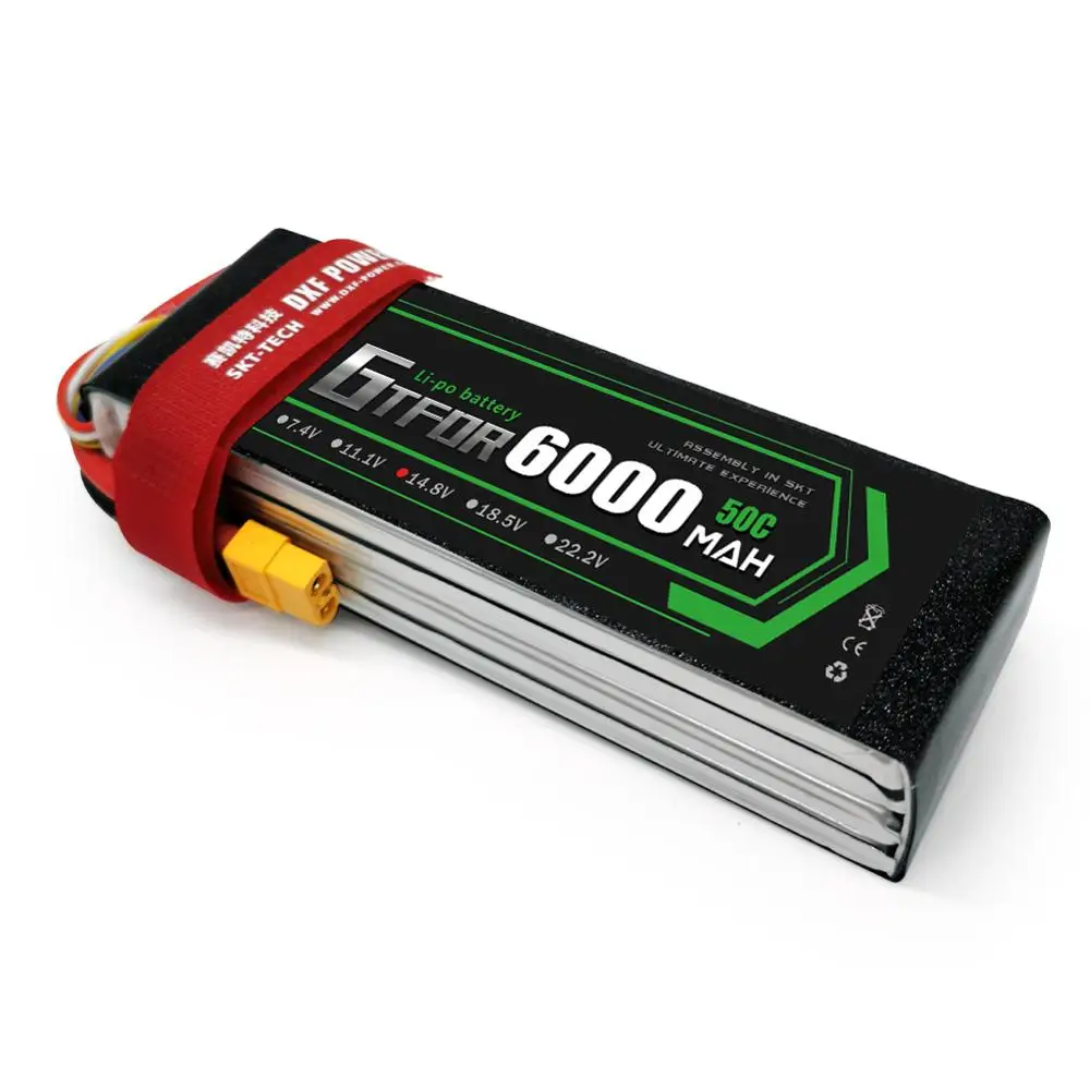 GTFDR 4S 14 8 V 6000mah 50C-100C Lipo батарея XT60 T Deans XT90 EC5 для FPV Дрон самолет автомобиль гоночный