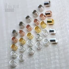 Обжимные бусины из серебра 925 пробы, 11, 5, 2, 3 мм, для изготовления ювелирных изделий, 50 шт.