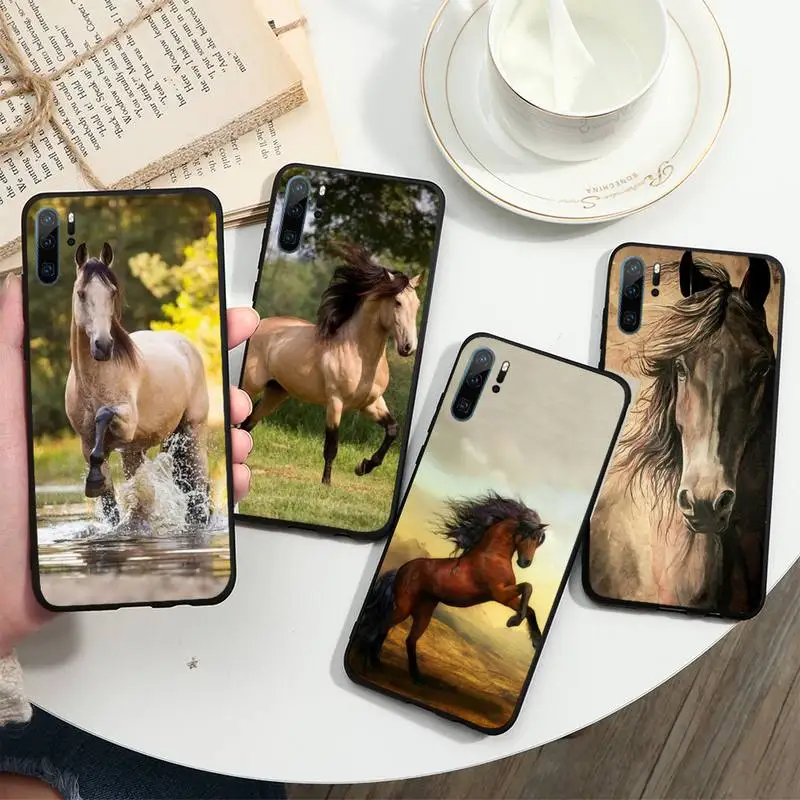 

Watercolor Horse Running pattern Phone Case For Huawei honor Mate P 10 20 30 40 i 9 8 pro x Lite smart 2019 nova 5t
