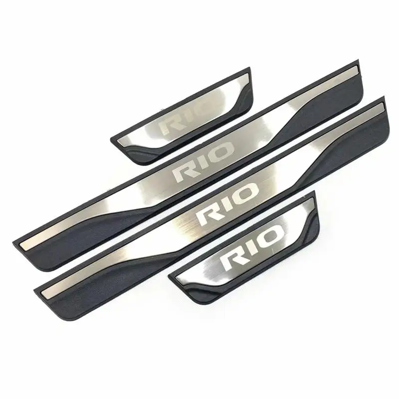 Накладка на порог для KIA RIO 3 защитная накладка пороги Rio 2017 2018 2019 4 x-line X Line