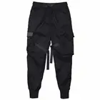 Мужские спортивные брюки, уличная тактическая одежда для мальчиков, черные брюки-карго для бега, Harajuku, весна 2021