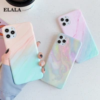 matte marble case for iphone 13 se 2020 12 mini 11 pro max xr xs 6 7 8 plus fashion colorful soft silicone protective back cover
