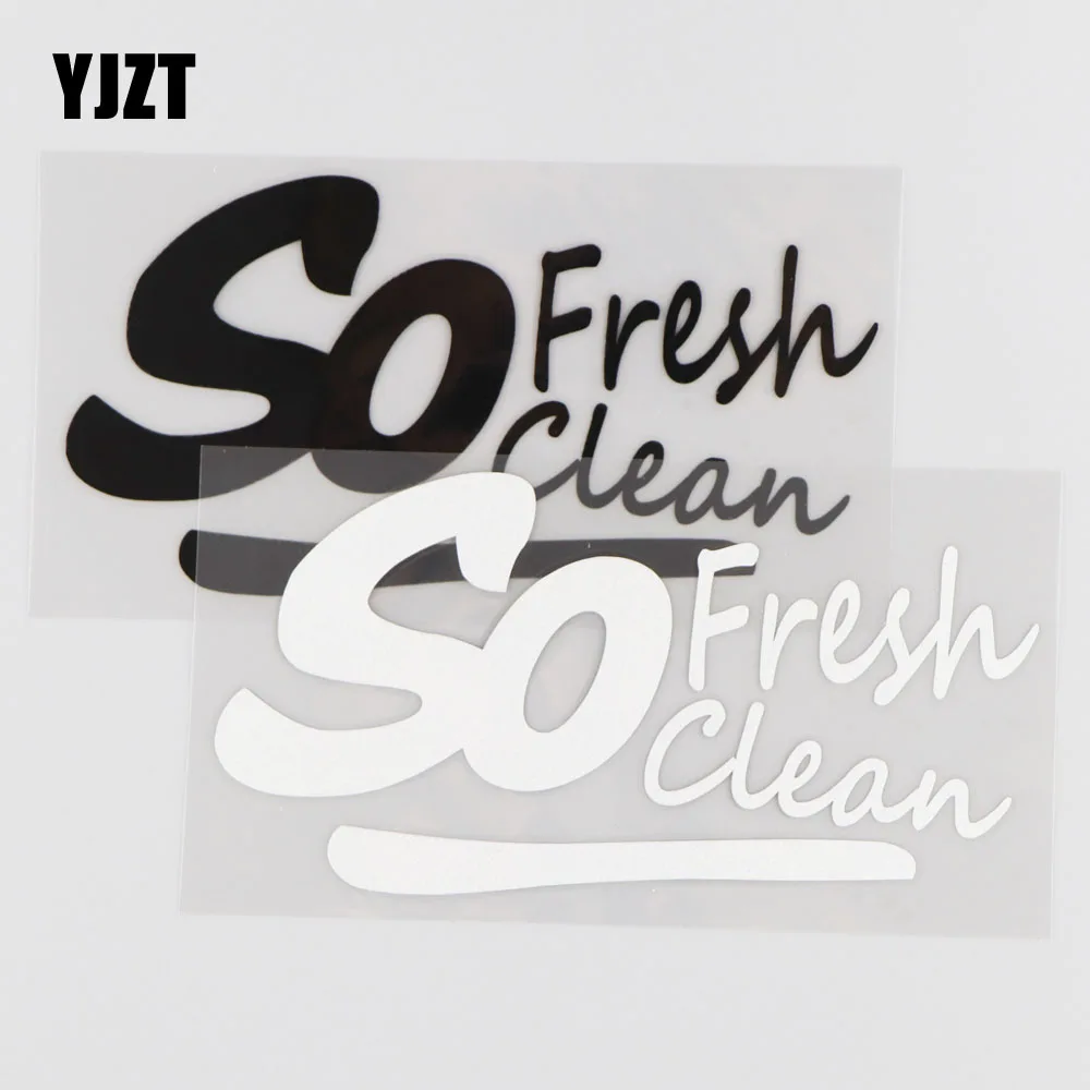 

YJZT 14,2 см * 7,3 см так свежий чистый виниловый автомобильный стикер наклейка креативный узор черный/Серебряный 4A-0082