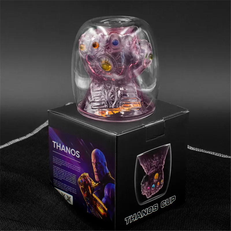 Стеклянная Чаша Thanos Infinity Gauntlet стеклянная чашка в комплекте с крутой маска Таноса