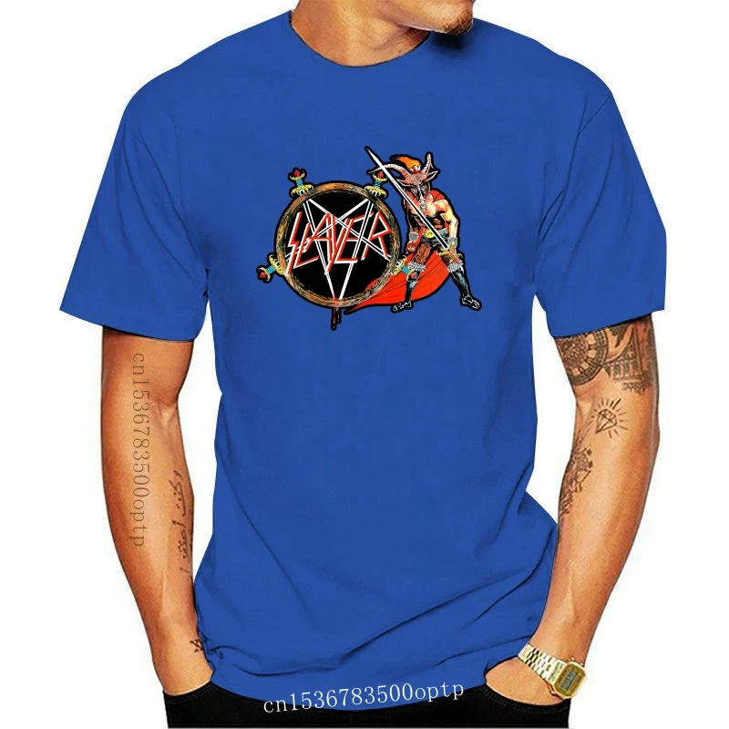 

Новинка, Мужская футболка SLAYER NO милосердия 2021, футболка с рисунком SIZE-S 7XL