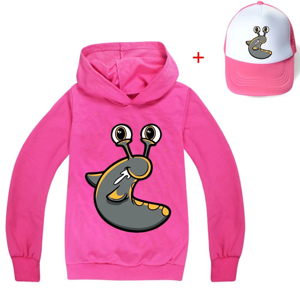 SLOGOMAN HOODY Fashion Trends Boy Hooded Bottoming Shirt Large Children's Spring and Autumn Models Girl Long-sleeved T-shirt |