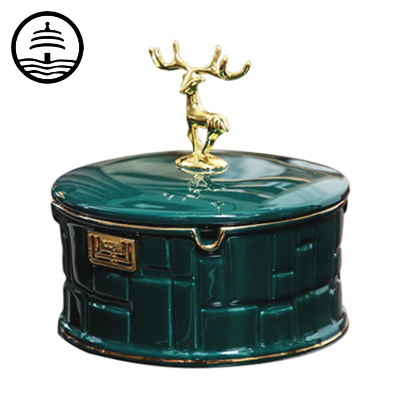 

Bao Guang Ta светильник; Роскошная женская обувь, расшитая зелеными золото Керамика пепельница журнальный столик для гостиной офиса настольные ...
