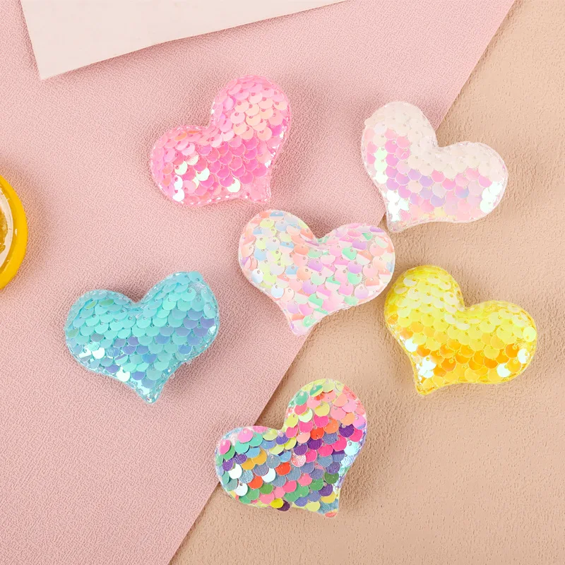 

New cute Color love sequins sweet bangs hairpin headband Barrettes for Child Girls Accessories Headwear Wholesale