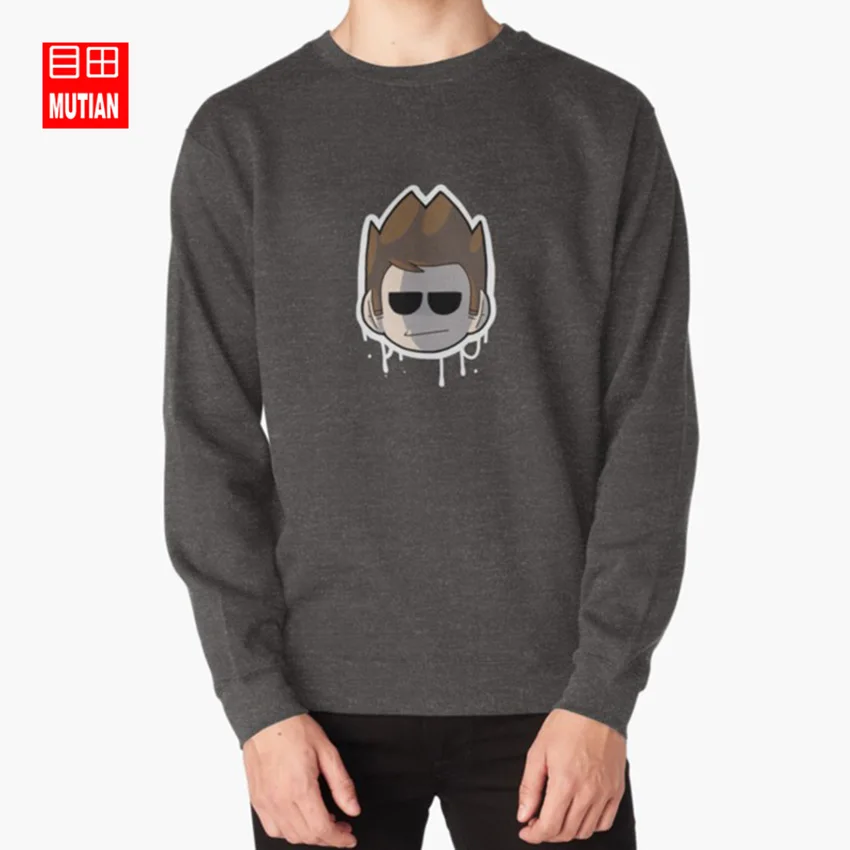 darkgrey-sweatshirt Толстовки с капюшоном Tom-Eddsworld eddsworld edd tom matt tord eddsworld tom - Цвет: darkgrey-sweatshirt