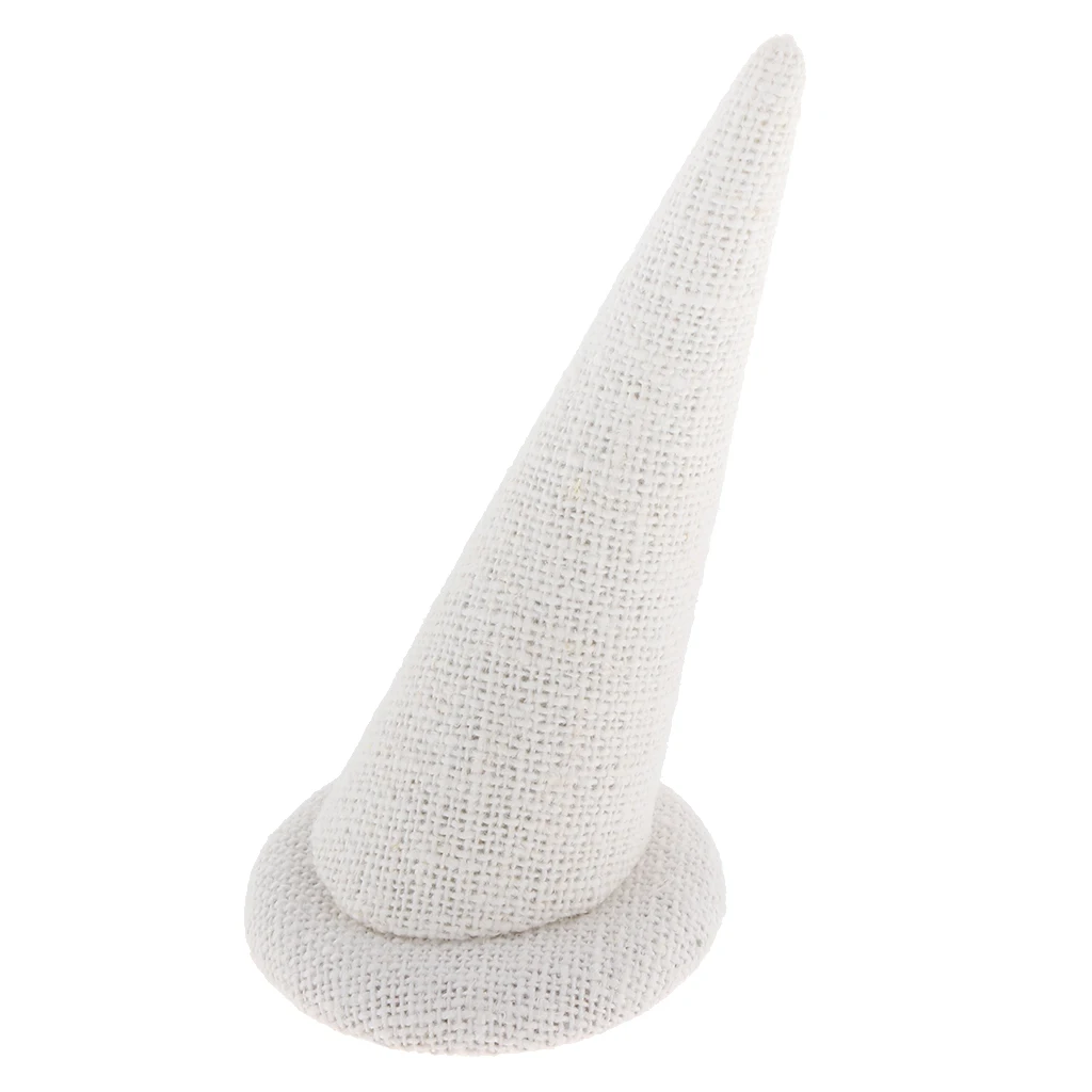 

Shabby Chic Linen Geometric Ring Display Showcase Rack Holder Mini Size