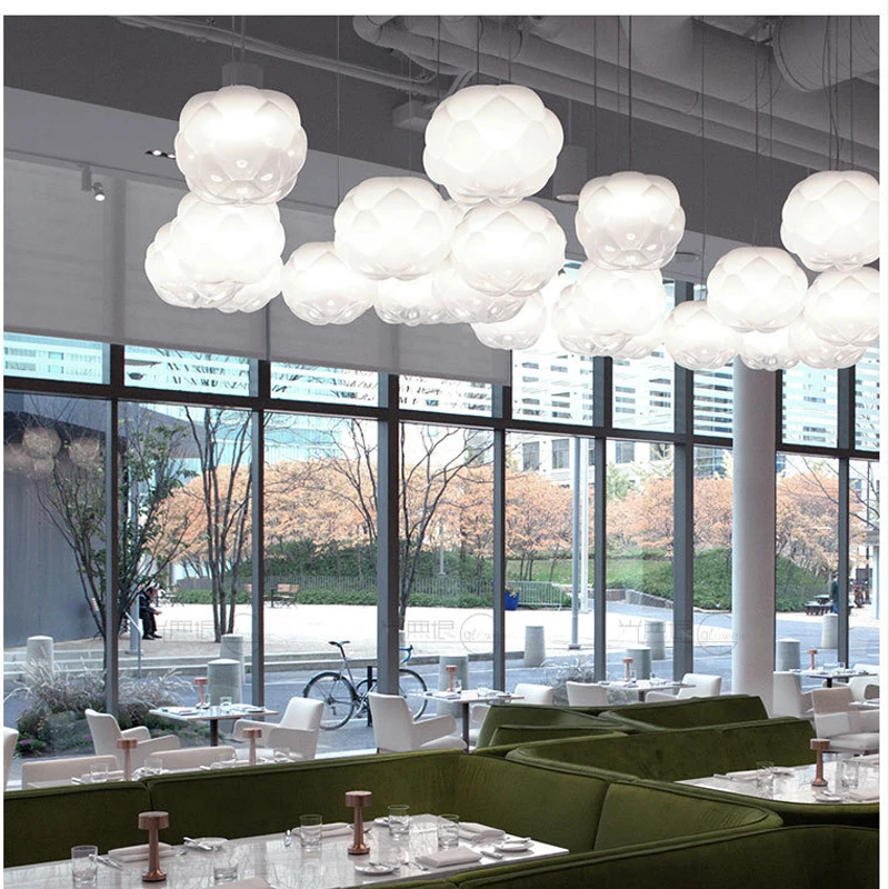 

Nordic LED Pendant Lights Lighting Light Fixtures Restaurant Design Glass Clouds Pendant Lamp Loft Hanging Lamp Kitchen Fixtures