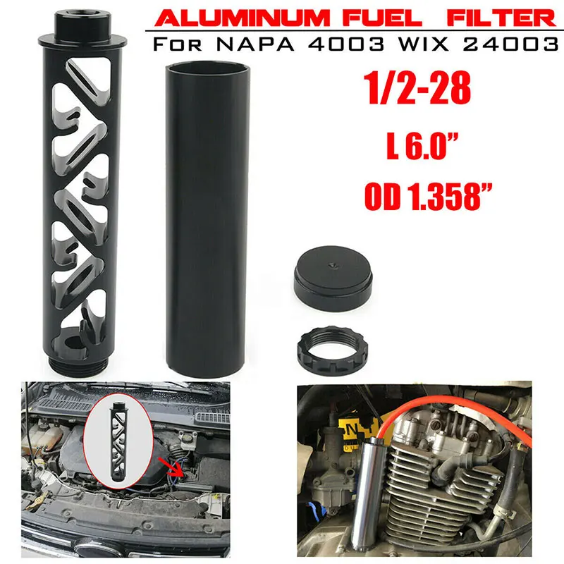 Vehemo 1/2 28 одножильная трубка из сплава топливный фильтр растворитель Ловушка для