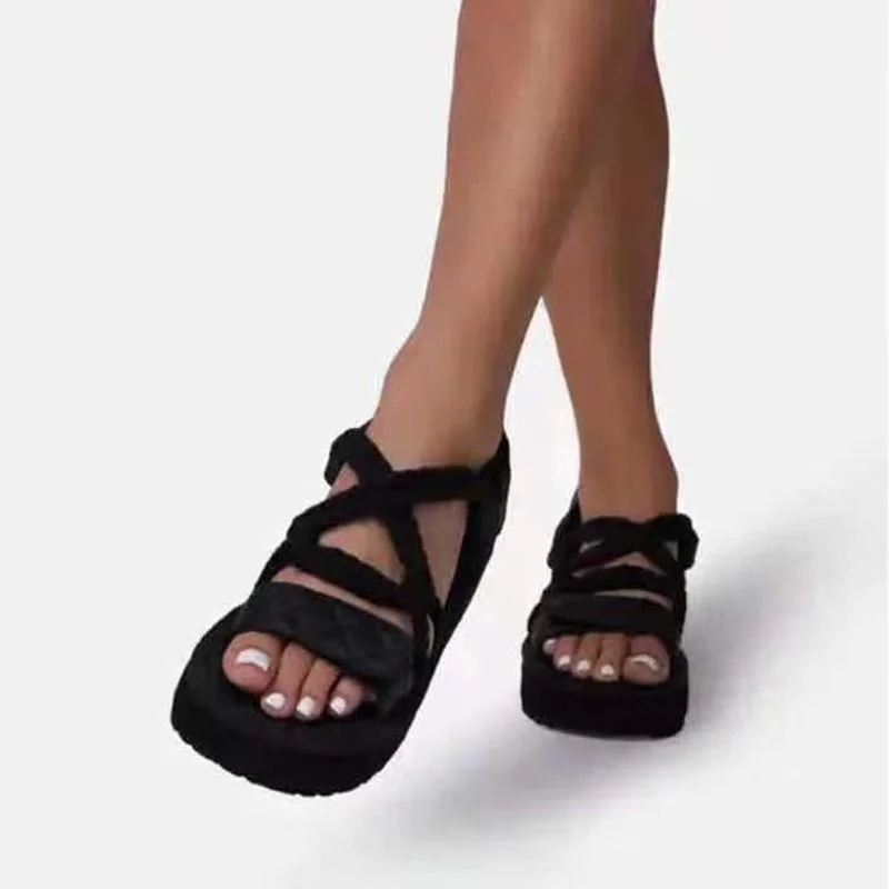 

2021 New Summer Fashion Platform Sandals for Women Ladies Leisure Sandals Women's Shoes Thick Plus Size Sandalias De Las Mujeres