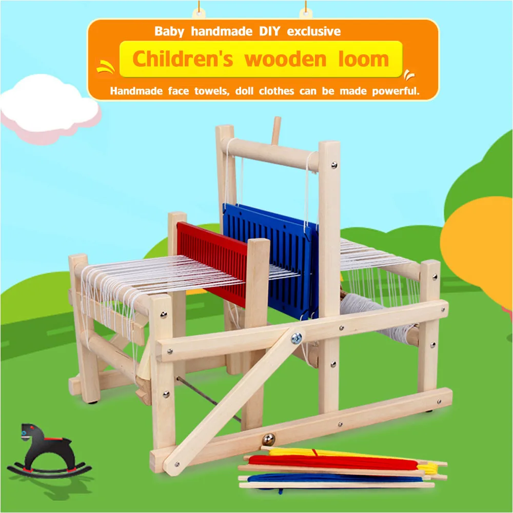 Новое высокое моделирование детские игрушечные ткацкие станки для собственными