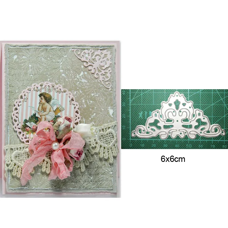 Ремесленные металлические штампы вырезать формы Кружева угол круглая рамка