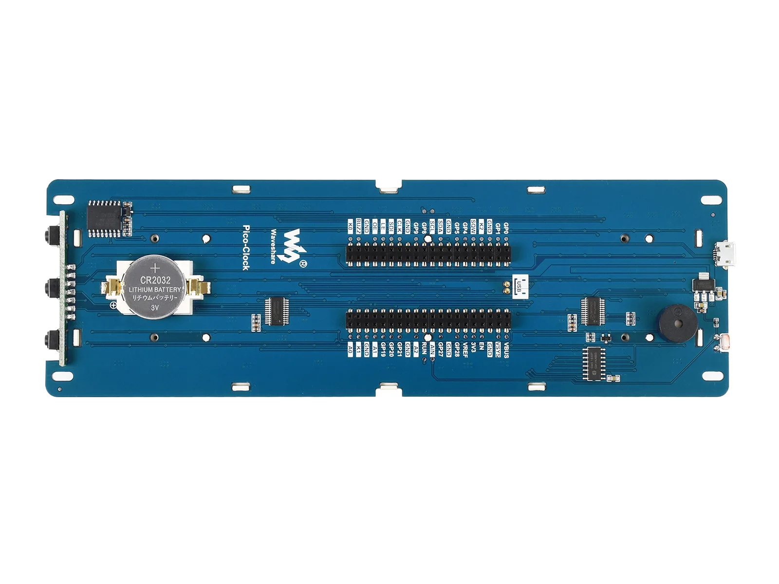 Waveshare прямоугольник электронные часы для Raspberry Pi Pico обладает точной РТК