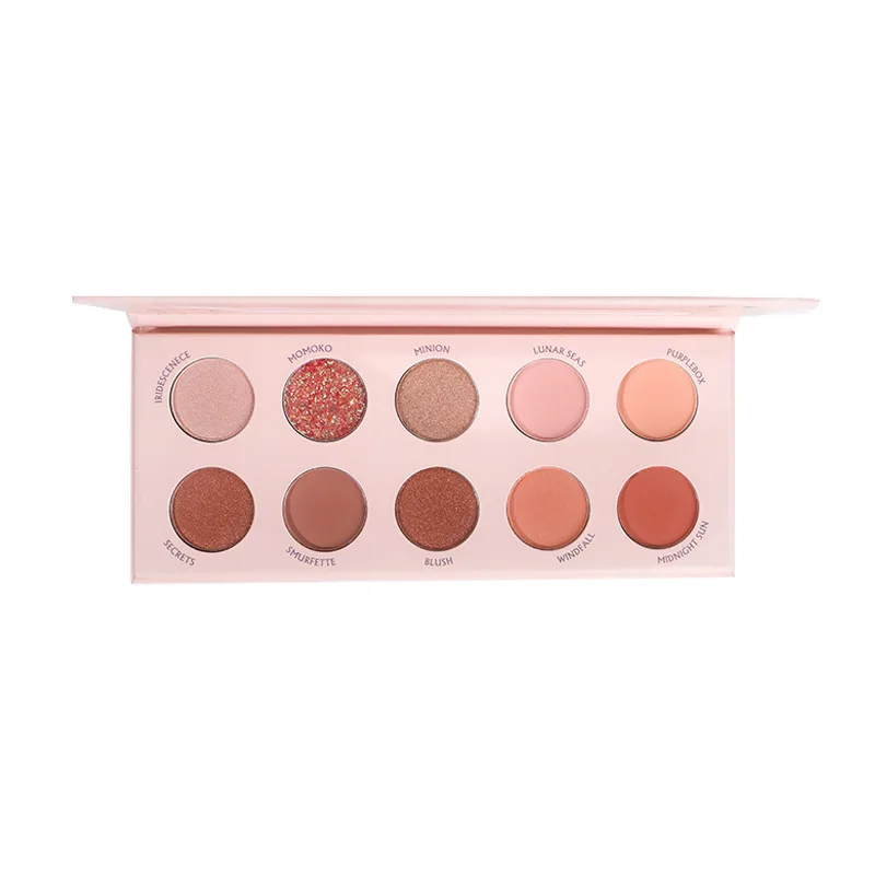

Miss Peach Ten Color Eyeshadow Palette Fine Powder Long Lasting Dynamic Peach Full of Vitality Eye Shadow Makeup