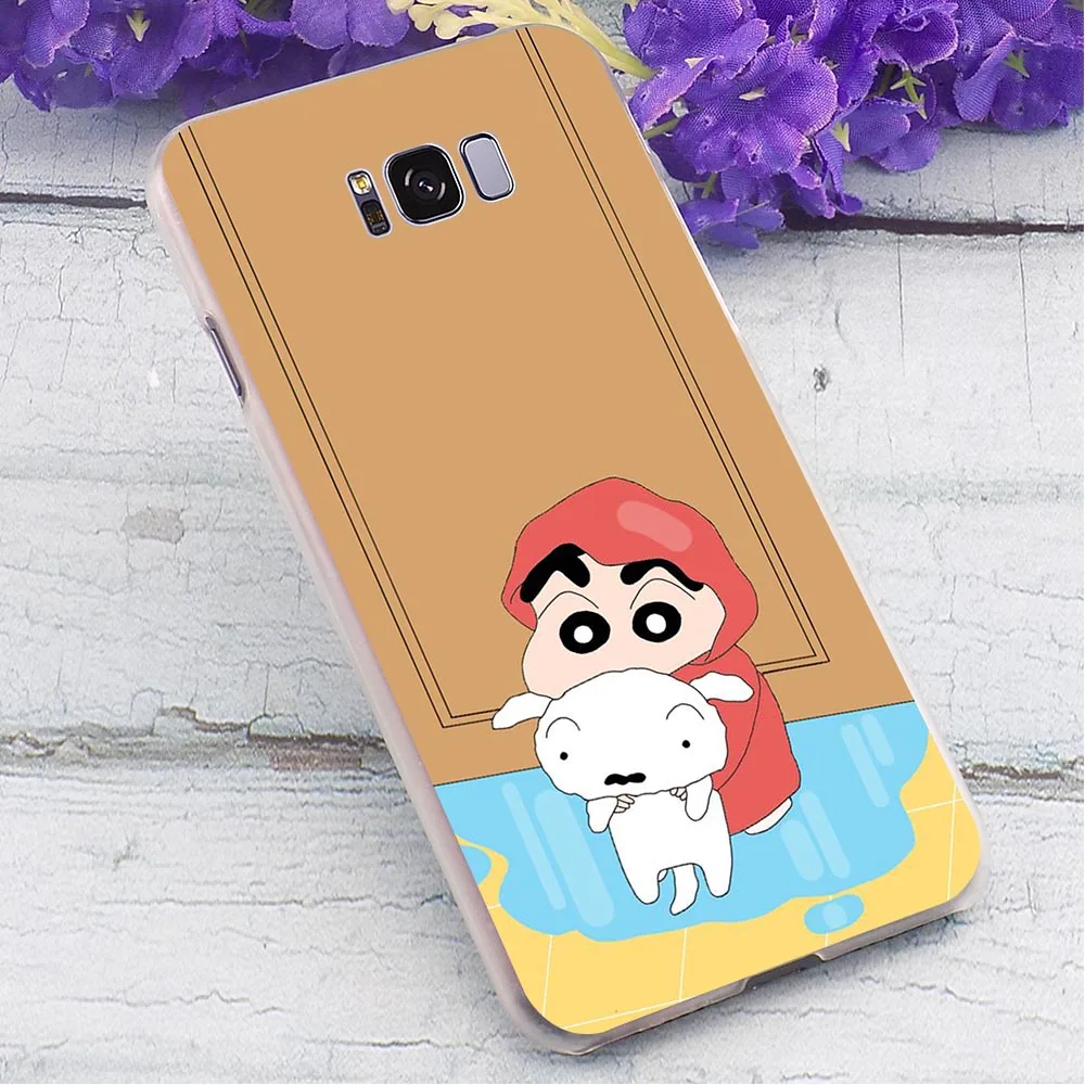 Твердый чехол для телефона Аниме Crayon Shinchan Galaxy A6 Cover A3/A5 A8 Plus/A7 A9 2018 A10 A20 A30 A40 A50 A60 A70 M40