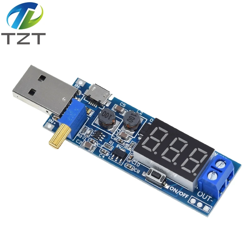 USB повышающий/уменьшающий модуль питания DC 5 В до 3 В/12 Регулируемый понижающий