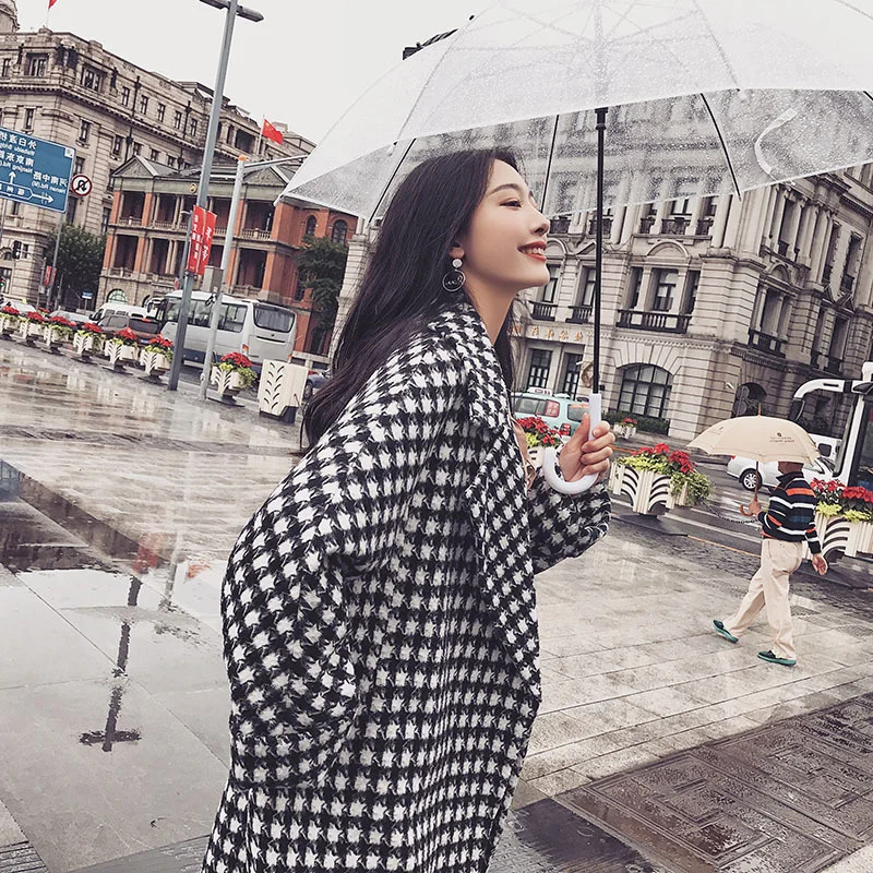 

CMAZ Woolen Coat Women's Mid-Length Autumn and Winter New Thickened