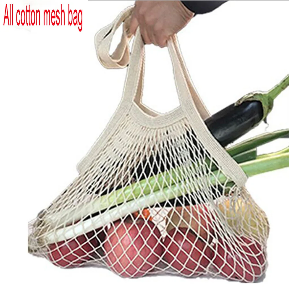 

100 шт все сетчатый мешок из хлопка хозяйственная сумка Сетчатая Сумка для фруктов овощей Сетчатая Сумка