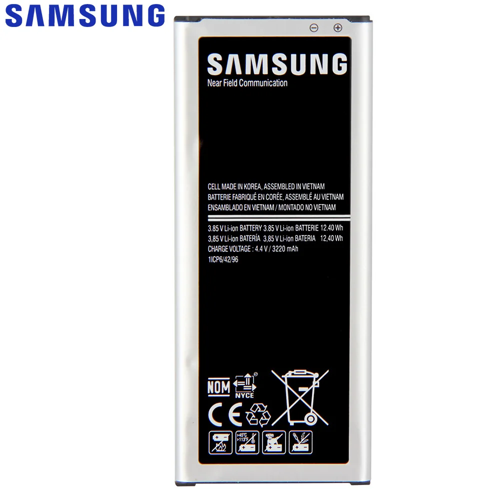 Оригинальный аккумулятор + зарядное устройство для Samsung Galaxy NOTE 4 N910A N910H N910FD N910C N910G