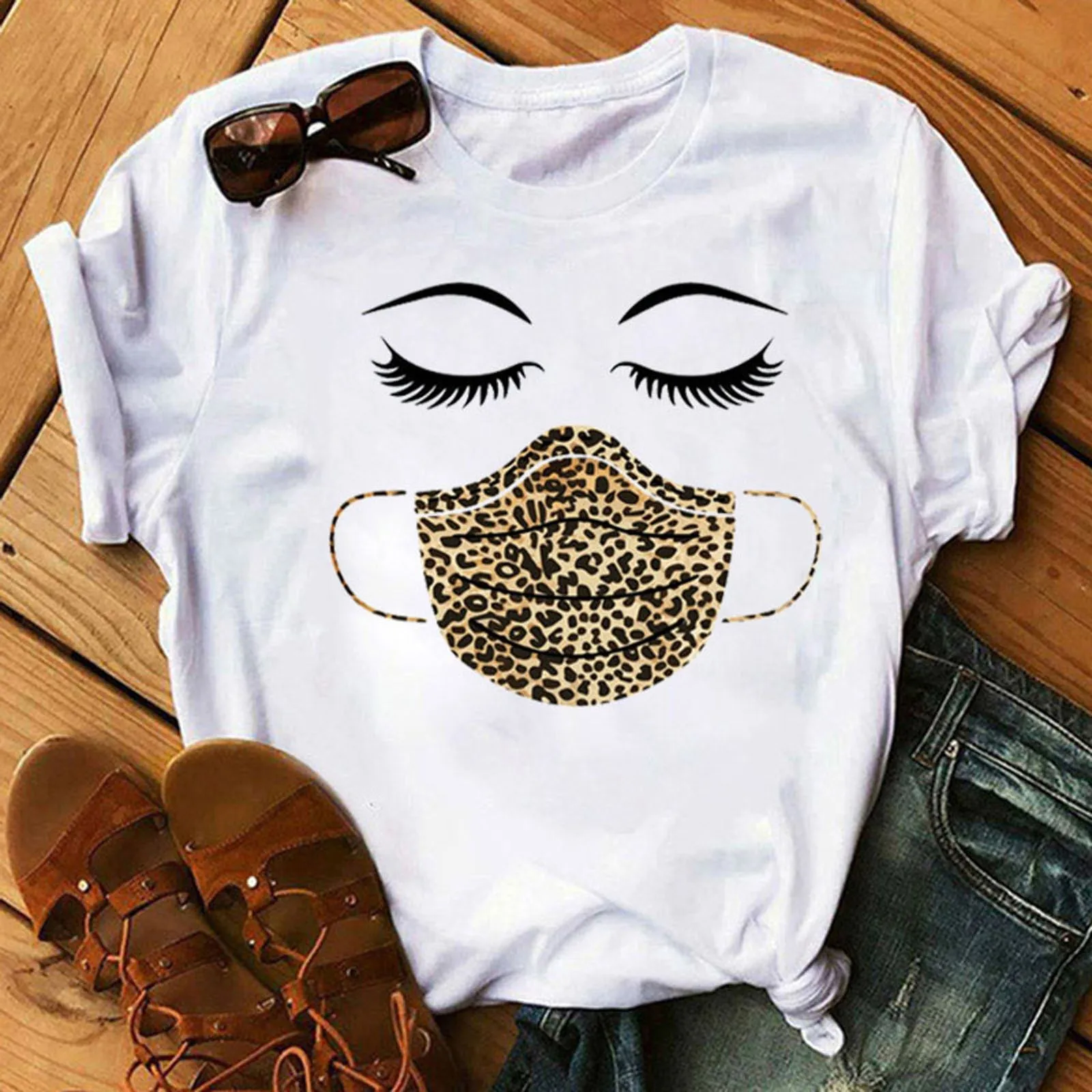 

Plus Size Fashion Printed Blouse Shirt Loose O-Neck Tops Tee Summer Casual Ladies Top Female Women Short Sleeve Blusas Pullover