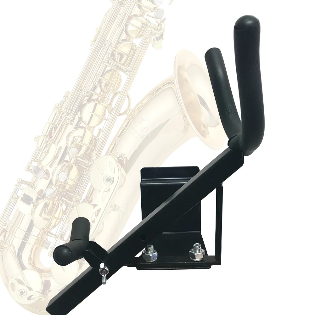 

Storage Protective Plate Saxophone Stand Hanger Stable Home Players Beginners Wall Mounted Support Instrument Parts Metal