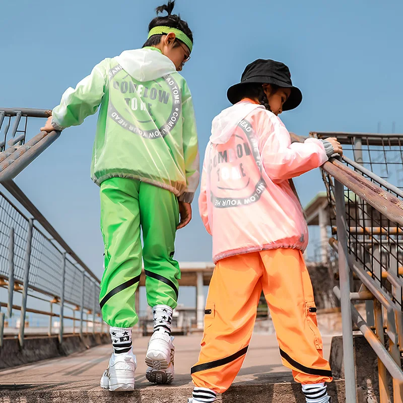 Костюм для мальчиков и девочек в стиле хип-хоп модная одежда выступлений