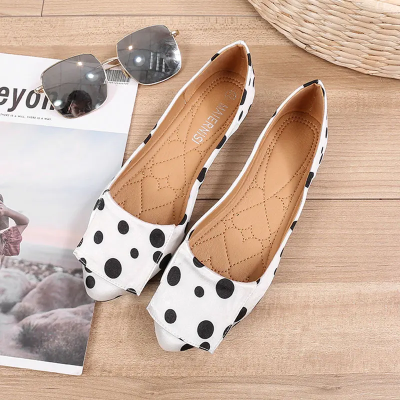 

New Dot Spring Autumn Shoes Women Women Fashion Flats Shoes