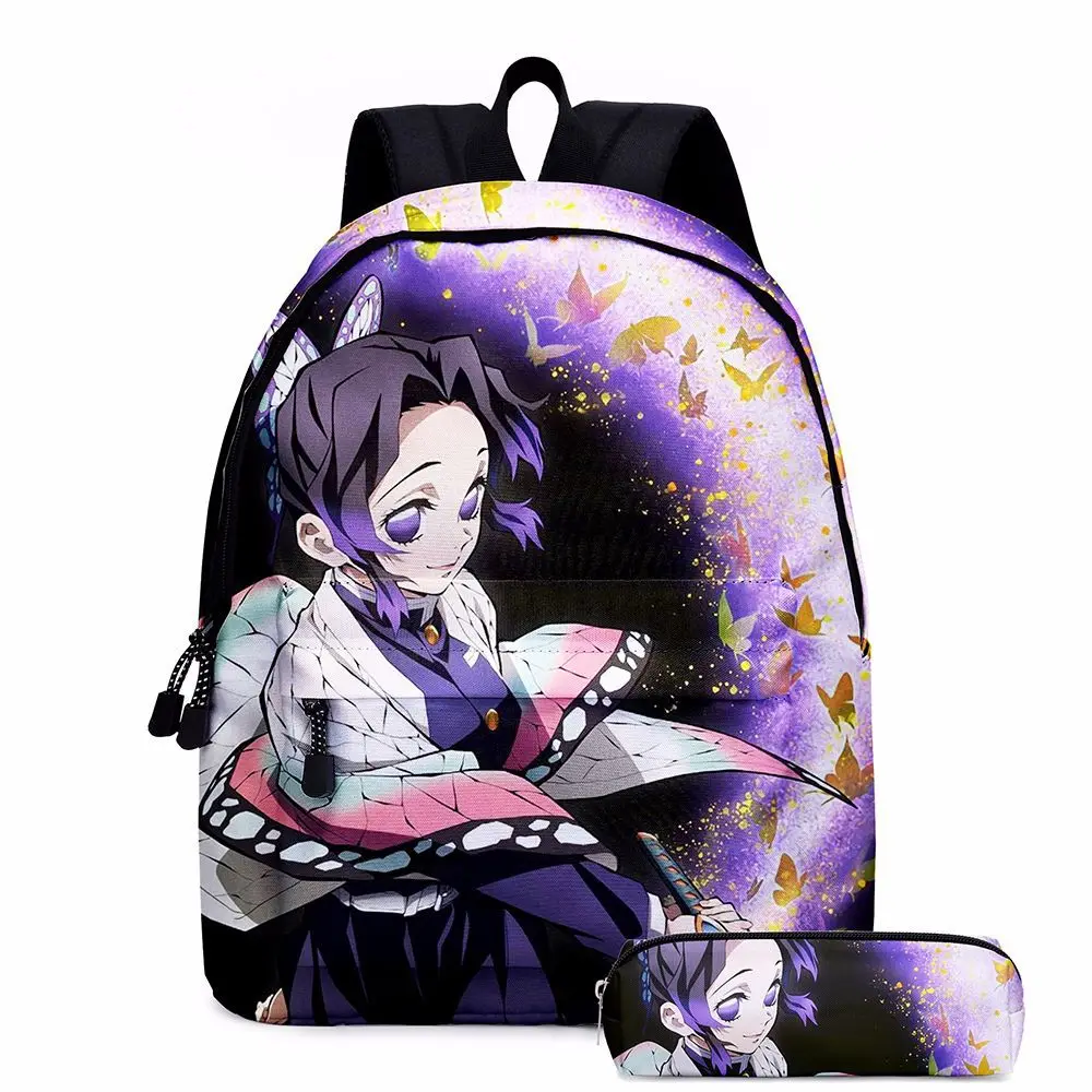 Demon Slayer Kimetsu No Yaiba Cosplay Schoolgirl Schoolbag Anime Backpack Nezuko Tanjirou Canvas Bag Gifts Boys Girls | Багаж и сумки