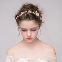 amorarsi hp313 bridal headwear with pearl and rhinestone wedding hair accessories women retro tiara girl jewelry bride headdress