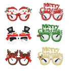 Рождественские украшения, рождественские очки, Санта-Клаус, снеговик, фотореквизит, подарок для взрослых и детей, сувениры на Рождество 2022, новогодняя игрушка для дома, наряд