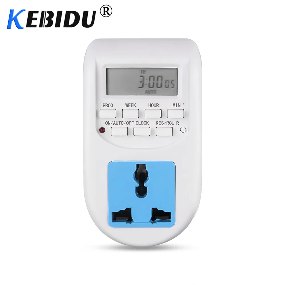Kebidu Новое поступление 220 В Умный Цифровой таймер энергосберегающий розетка с