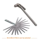 Инструмент для регулировки клапана двигателя мотоцикла, винтовой ключ для клапана 8 мм 9 мм 10 мм, гаечный ключ, щуп 0,02-1 мм